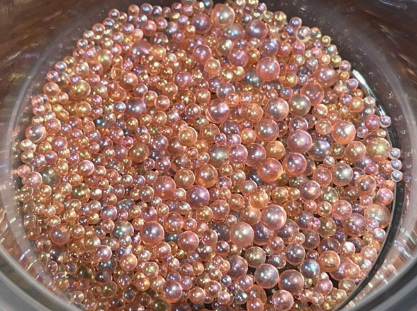 Coral GLAM Micro Pearls (Iridescent Finish)