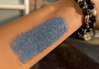 holographic blue glitter
